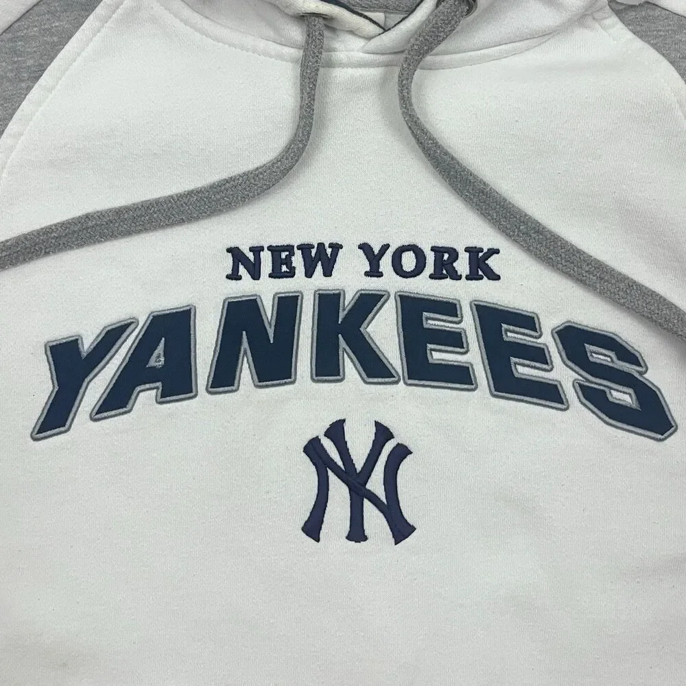 VTG Lee Sport New York Yankees MLB Pullover Hoodie Colorblock Y2K Men’s L
